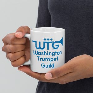 Washington Trumpet Guild (WTG) White Glossy Mug